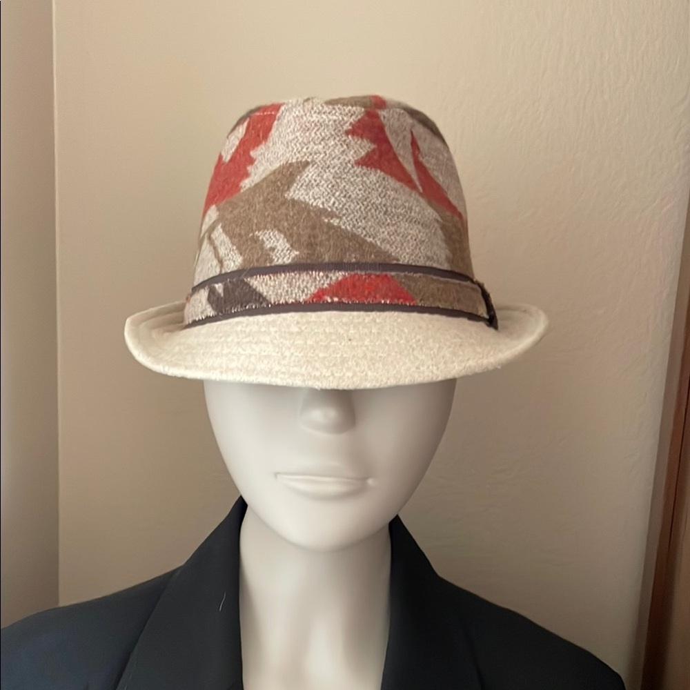NWOT Charlotte Russe Wool Fedora Southwest Pattern Hat - Picture 3 of 6
